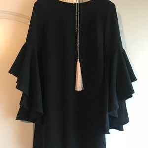 Black Bell Sleeve Dress